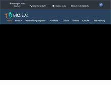 Tablet Screenshot of bbz-ev.de